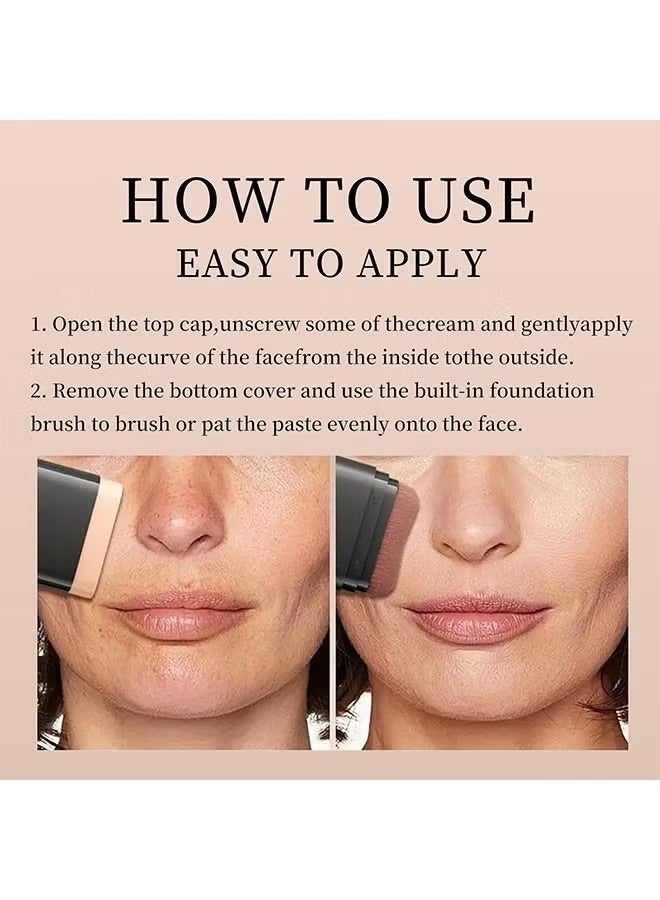 OCHEAL Concealer Foundation Stick ,Long-wear Lightweight Brighten Stick, Blemish Contouring ,Face Concealer Beauty Makeup ,02#NATURE - Image 3